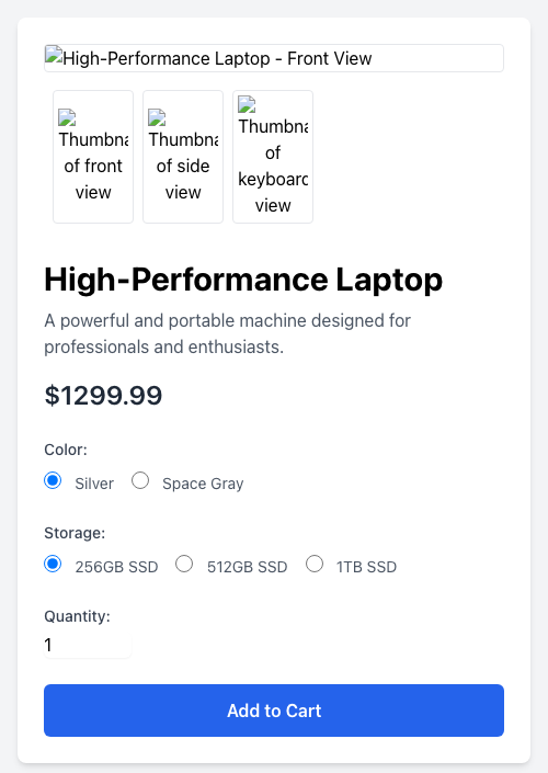 Mobile Screenshot of FPC004_ECommerce_Product_Page_With_Image_Zoom_and_Reviews
