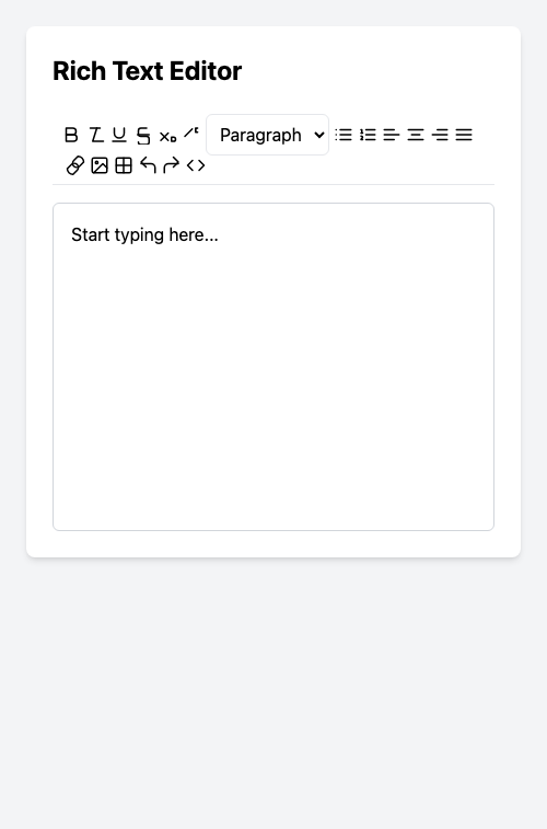 Mobile Screenshot of FPC010_WYSIWYG_Rich_Text_Editor_with_Image_Upload_and_Tables