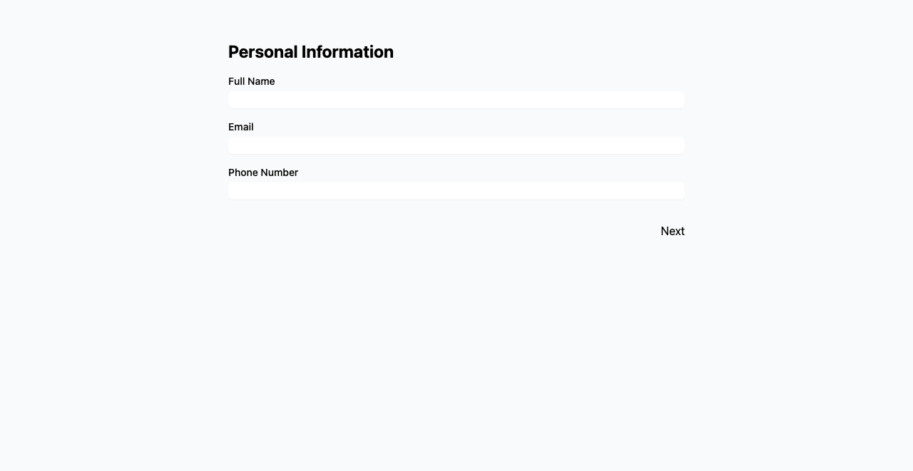 Desktop Screenshot of FPC007_Multi_Step_Wizard_Form_with_Validation_and_Summary