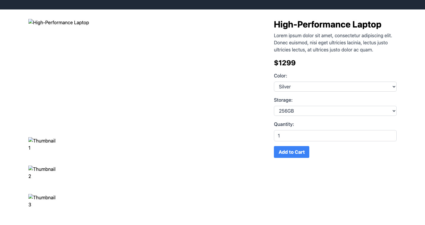 Desktop Screenshot of FPC004_ECommerce_Product_Page_With_Image_Zoom_and_Reviews