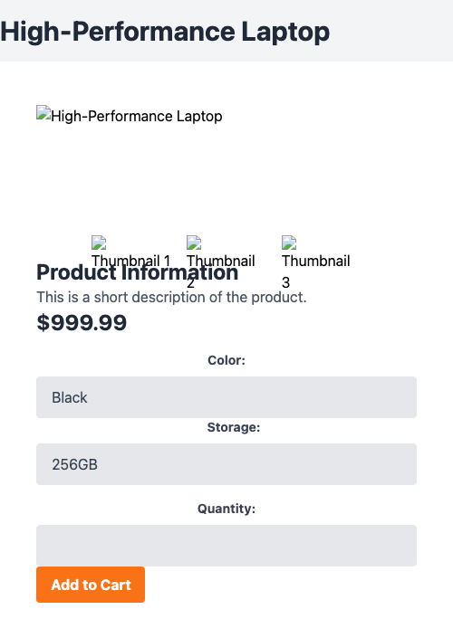 Mobile Screenshot of FPC004_ECommerce_Product_Page_With_Image_Zoom_and_Reviews